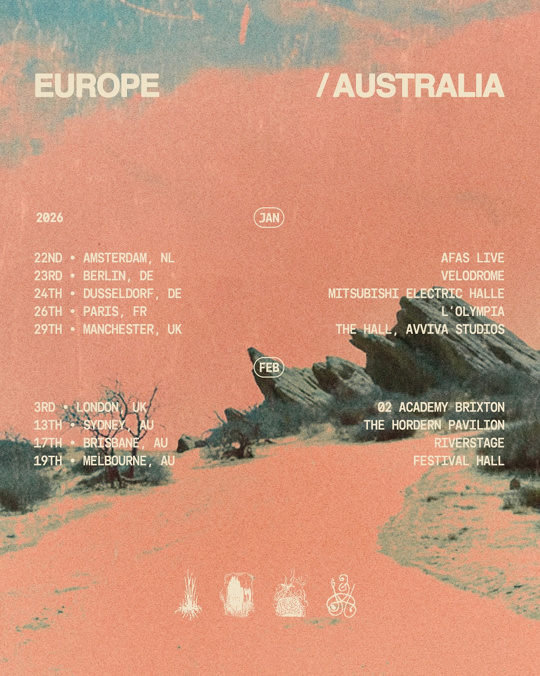 Halsey Back to Badlands Tour Poster 2026–2026